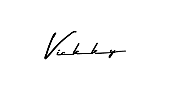 Also we have Vickky name is the best signature style. Create professional handwritten signature collection using Asem Kandis PERSONAL USE autograph style. Vickky signature style 9 images and pictures png
