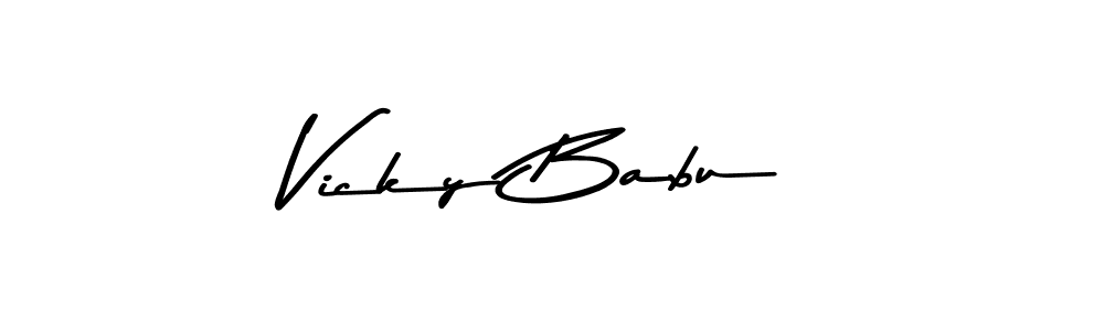 Also You can easily find your signature by using the search form. We will create Vicky Babu name handwritten signature images for you free of cost using Asem Kandis PERSONAL USE sign style. Vicky Babu signature style 9 images and pictures png