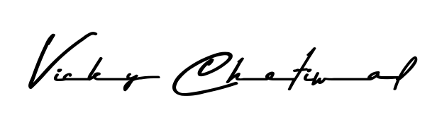 How to make Vicky Chetiwal signature? Asem Kandis PERSONAL USE is a professional autograph style. Create handwritten signature for Vicky Chetiwal name. Vicky Chetiwal signature style 9 images and pictures png
