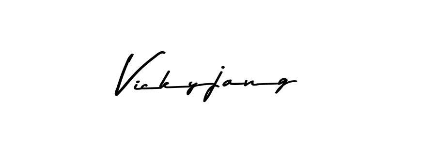 Design your own signature with our free online signature maker. With this signature software, you can create a handwritten (Asem Kandis PERSONAL USE) signature for name Vickyjang. Vickyjang signature style 9 images and pictures png