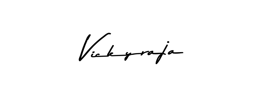 Design your own signature with our free online signature maker. With this signature software, you can create a handwritten (Asem Kandis PERSONAL USE) signature for name Vickyraja. Vickyraja signature style 9 images and pictures png