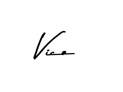 Use a signature maker to create a handwritten signature online. With this signature software, you can design (Asem Kandis PERSONAL USE) your own signature for name Vico. Vico signature style 9 images and pictures png