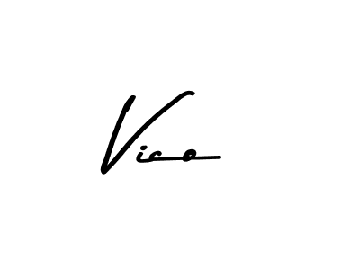 Design your own signature with our free online signature maker. With this signature software, you can create a handwritten (Asem Kandis PERSONAL USE) signature for name Vico. Vico signature style 9 images and pictures png