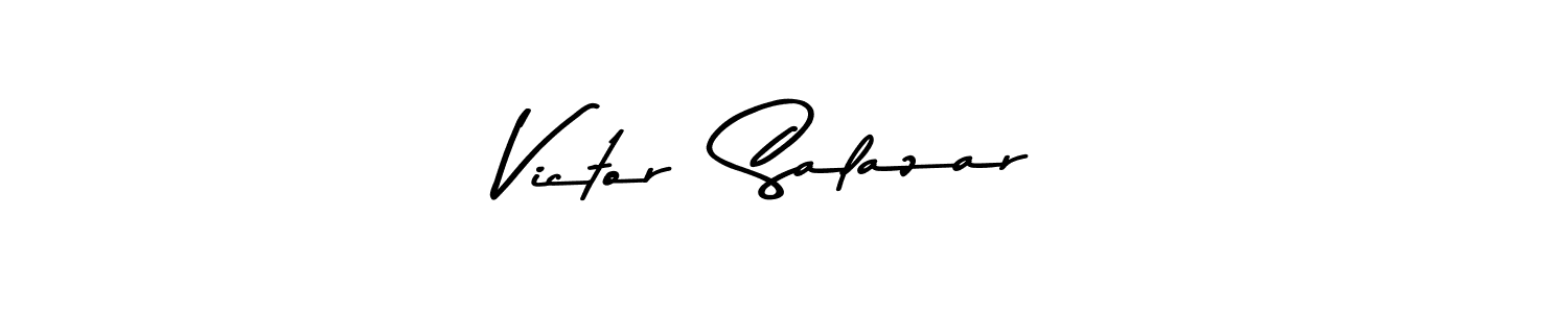 Make a beautiful signature design for name Victor  Salazar. With this signature (Asem Kandis PERSONAL USE) style, you can create a handwritten signature for free. Victor  Salazar signature style 9 images and pictures png