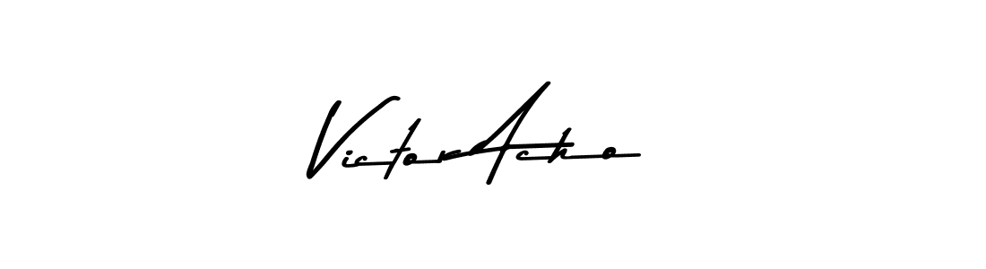 Asem Kandis PERSONAL USE is a professional signature style that is perfect for those who want to add a touch of class to their signature. It is also a great choice for those who want to make their signature more unique. Get Victor Acho name to fancy signature for free. Victor Acho signature style 9 images and pictures png