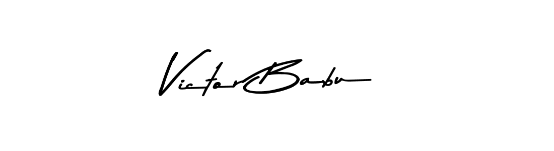 Victor Babu stylish signature style. Best Handwritten Sign (Asem Kandis PERSONAL USE) for my name. Handwritten Signature Collection Ideas for my name Victor Babu. Victor Babu signature style 9 images and pictures png