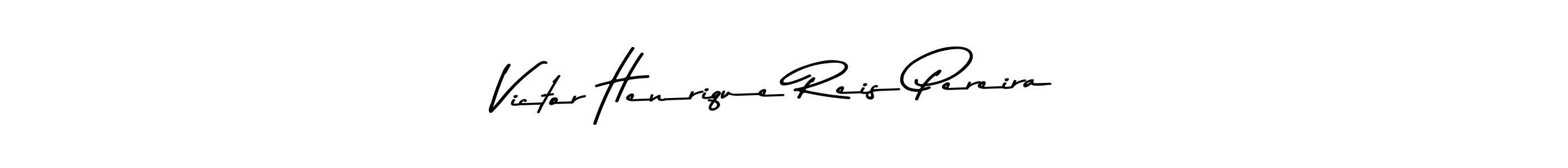 How to make Victor Henrique Reis Pereira name signature. Use Asem Kandis PERSONAL USE style for creating short signs online. This is the latest handwritten sign. Victor Henrique Reis Pereira signature style 9 images and pictures png