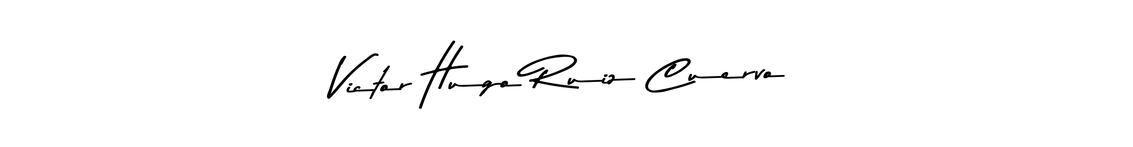 Asem Kandis PERSONAL USE is a professional signature style that is perfect for those who want to add a touch of class to their signature. It is also a great choice for those who want to make their signature more unique. Get Victor Hugo Ruiz Cuervo name to fancy signature for free. Victor Hugo Ruiz Cuervo signature style 9 images and pictures png
