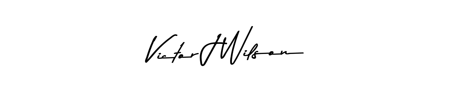 Design your own signature with our free online signature maker. With this signature software, you can create a handwritten (Asem Kandis PERSONAL USE) signature for name Victor J Wilson. Victor J Wilson signature style 9 images and pictures png