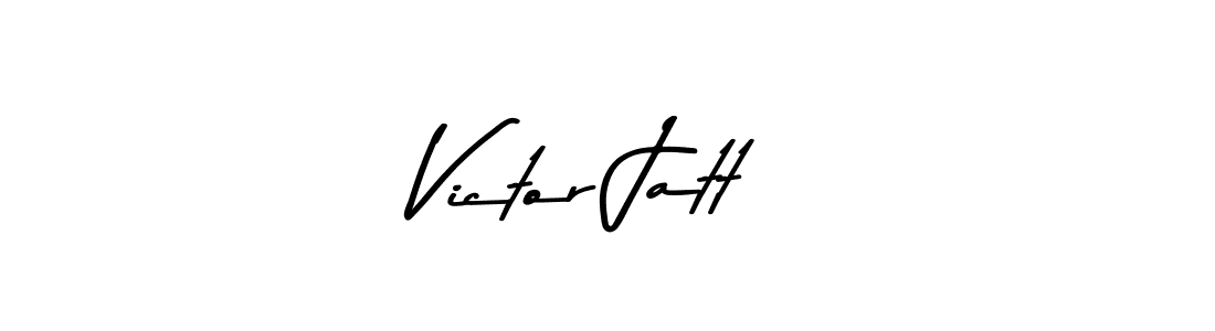 Create a beautiful signature design for name Victor Jatt. With this signature (Asem Kandis PERSONAL USE) fonts, you can make a handwritten signature for free. Victor Jatt signature style 9 images and pictures png