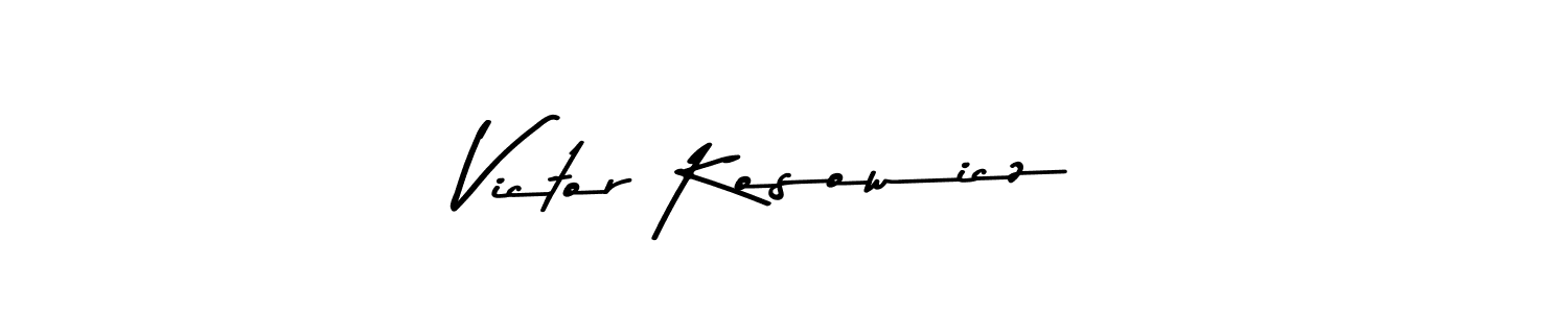 Also You can easily find your signature by using the search form. We will create Victor Kosowicz name handwritten signature images for you free of cost using Asem Kandis PERSONAL USE sign style. Victor Kosowicz signature style 9 images and pictures png