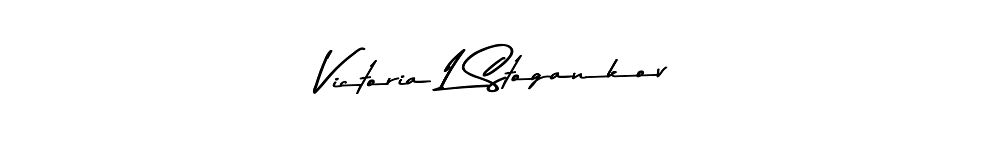 Victoria L Stogankov stylish signature style. Best Handwritten Sign (Asem Kandis PERSONAL USE) for my name. Handwritten Signature Collection Ideas for my name Victoria L Stogankov. Victoria L Stogankov signature style 9 images and pictures png