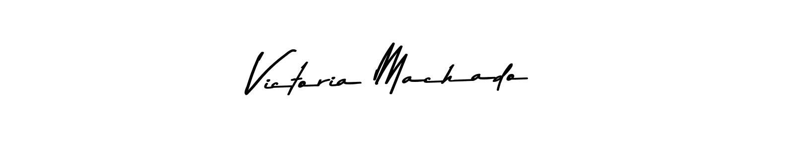 Design your own signature with our free online signature maker. With this signature software, you can create a handwritten (Asem Kandis PERSONAL USE) signature for name Victoria Machado. Victoria Machado signature style 9 images and pictures png