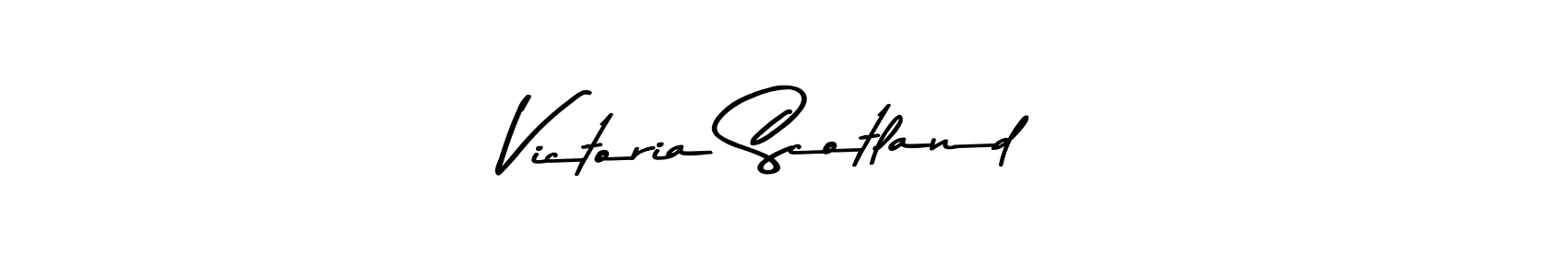 Make a beautiful signature design for name Victoria Scotland. With this signature (Asem Kandis PERSONAL USE) style, you can create a handwritten signature for free. Victoria Scotland signature style 9 images and pictures png