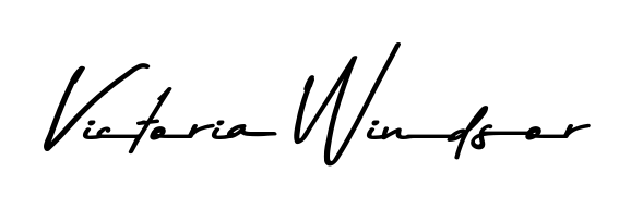 A stylish, flowing autograph style designed for name Victoria Windsor using Asem Kandis PERSONAL USE typography. Perfect for digital creative projects. Victoria Windsor signature style 9 images and pictures png