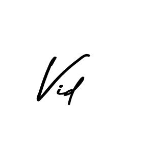 Use a signature maker to create a handwritten signature online. With this signature software, you can design (Asem Kandis PERSONAL USE) your own signature for name Vid. Vid signature style 9 images and pictures png