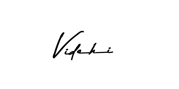 Videhi stylish signature style. Best Handwritten Sign (Asem Kandis PERSONAL USE) for my name. Handwritten Signature Collection Ideas for my name Videhi. Videhi signature style 9 images and pictures png