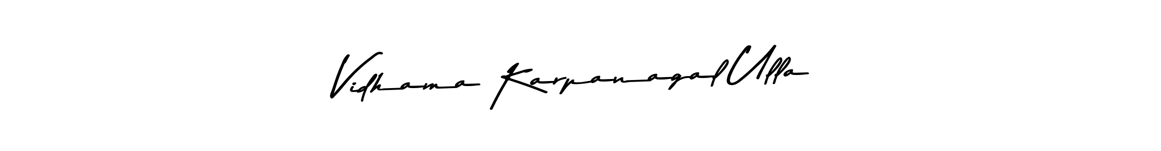 Create a beautiful signature design for name Vidhama Karpanagal Ulla. With this signature (Asem Kandis PERSONAL USE) fonts, you can make a handwritten signature for free. Vidhama Karpanagal Ulla signature style 9 images and pictures png
