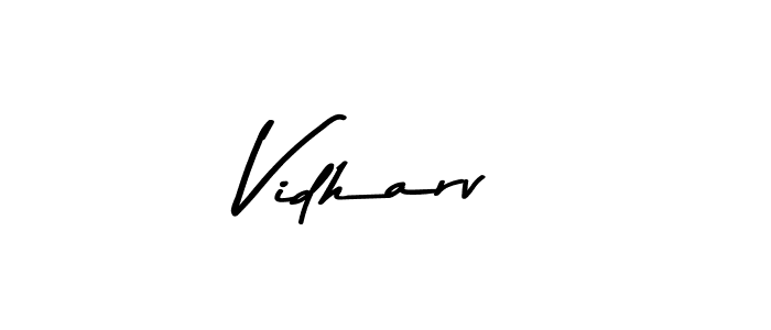 Vidharv stylish signature style. Best Handwritten Sign (Asem Kandis PERSONAL USE) for my name. Handwritten Signature Collection Ideas for my name Vidharv. Vidharv signature style 9 images and pictures png
