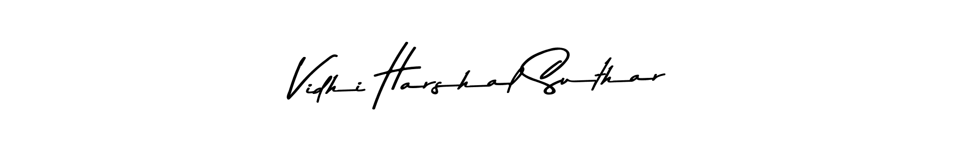 Also we have Vidhi Harshal Suthar name is the best signature style. Create professional handwritten signature collection using Asem Kandis PERSONAL USE autograph style. Vidhi Harshal Suthar signature style 9 images and pictures png