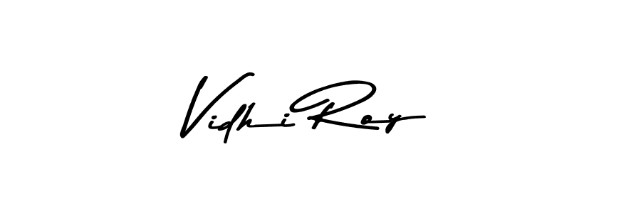 Create a beautiful signature design for name Vidhi Roy. With this signature (Asem Kandis PERSONAL USE) fonts, you can make a handwritten signature for free. Vidhi Roy signature style 9 images and pictures png