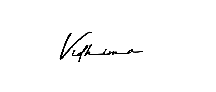 Make a beautiful signature design for name Vidhima. With this signature (Asem Kandis PERSONAL USE) style, you can create a handwritten signature for free. Vidhima signature style 9 images and pictures png