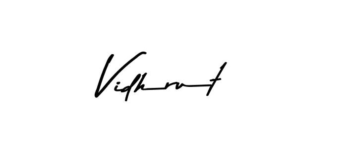 Here are the top 10 professional signature styles for the name Vidhrut. These are the best autograph styles you can use for your name. Vidhrut signature style 9 images and pictures png