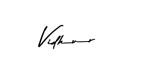 Make a beautiful signature design for name Vidhur. With this signature (Asem Kandis PERSONAL USE) style, you can create a handwritten signature for free. Vidhur signature style 9 images and pictures png