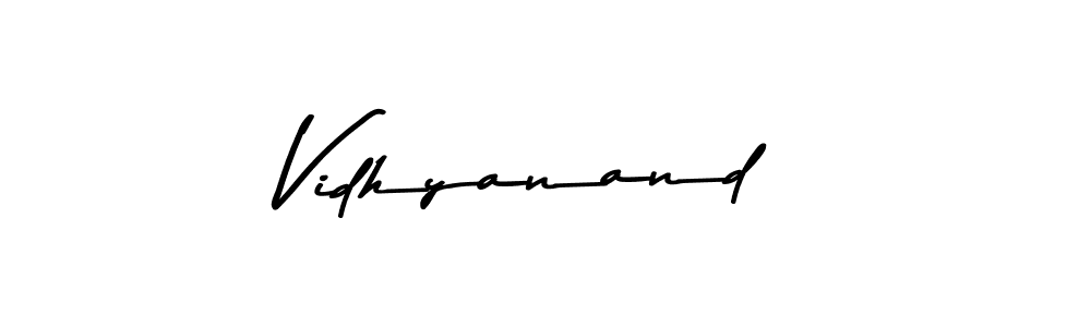Design your own signature with our free online signature maker. With this signature software, you can create a handwritten (Asem Kandis PERSONAL USE) signature for name Vidhyanand. Vidhyanand signature style 9 images and pictures png