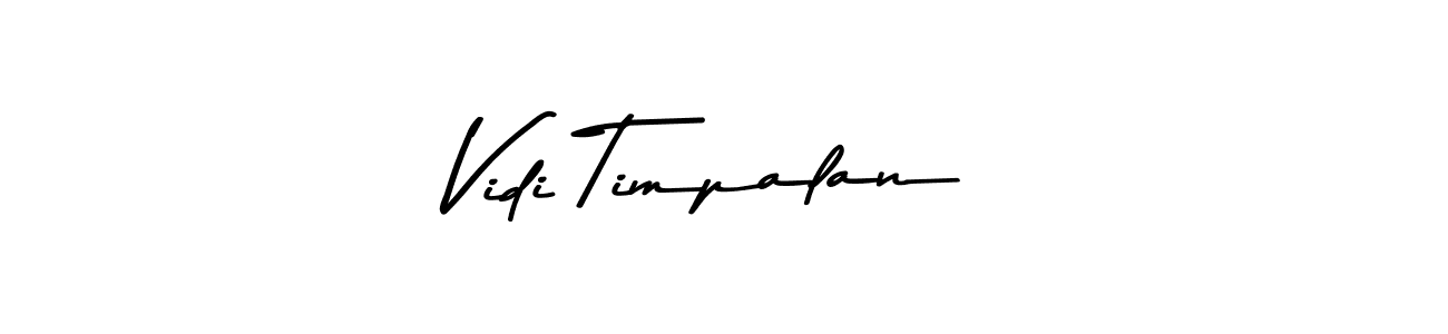 This is the best signature style for the Vidi Timpalan name. Also you like these signature font (Asem Kandis PERSONAL USE). Mix name signature. Vidi Timpalan signature style 9 images and pictures png