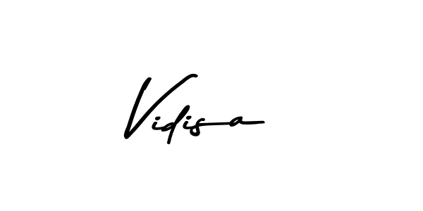 Make a beautiful signature design for name Vidisa. With this signature (Asem Kandis PERSONAL USE) style, you can create a handwritten signature for free. Vidisa signature style 9 images and pictures png