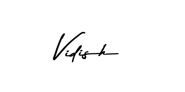 Create a beautiful signature design for name Vidish. With this signature (Asem Kandis PERSONAL USE) fonts, you can make a handwritten signature for free. Vidish signature style 9 images and pictures png