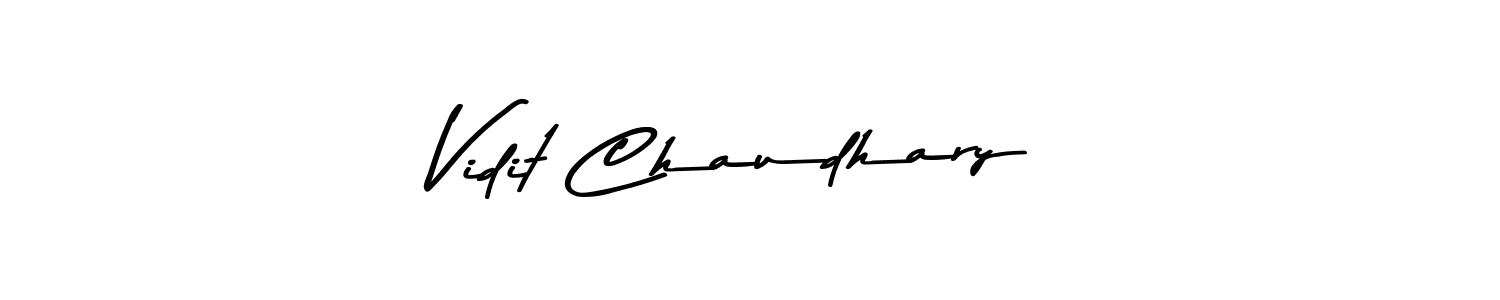 Design your own signature with our free online signature maker. With this signature software, you can create a handwritten (Asem Kandis PERSONAL USE) signature for name Vidit Chaudhary. Vidit Chaudhary signature style 9 images and pictures png