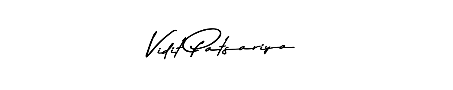 Vidit Patsariya stylish signature style. Best Handwritten Sign (Asem Kandis PERSONAL USE) for my name. Handwritten Signature Collection Ideas for my name Vidit Patsariya. Vidit Patsariya signature style 9 images and pictures png
