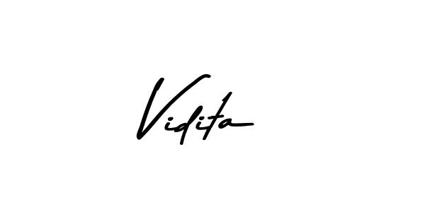 Vidita stylish signature style. Best Handwritten Sign (Asem Kandis PERSONAL USE) for my name. Handwritten Signature Collection Ideas for my name Vidita. Vidita signature style 9 images and pictures png