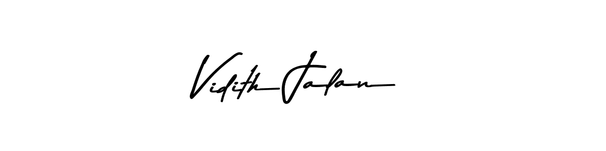 How to make Vidith Jalan name signature. Use Asem Kandis PERSONAL USE style for creating short signs online. This is the latest handwritten sign. Vidith Jalan signature style 9 images and pictures png