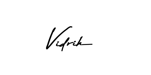 How to Draw Vidrih signature style? Asem Kandis PERSONAL USE is a latest design signature styles for name Vidrih. Vidrih signature style 9 images and pictures png