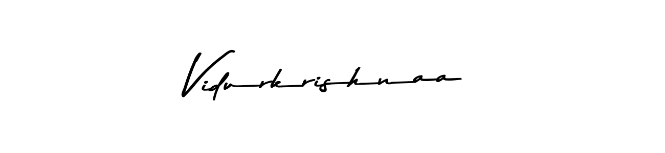 How to make Vidurkrishnaa signature? Asem Kandis PERSONAL USE is a professional autograph style. Create handwritten signature for Vidurkrishnaa name. Vidurkrishnaa signature style 9 images and pictures png