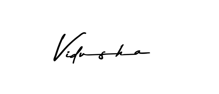 Vidusha stylish signature style. Best Handwritten Sign (Asem Kandis PERSONAL USE) for my name. Handwritten Signature Collection Ideas for my name Vidusha. Vidusha signature style 9 images and pictures png