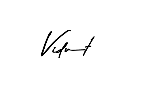 Vidut stylish signature style. Best Handwritten Sign (Asem Kandis PERSONAL USE) for my name. Handwritten Signature Collection Ideas for my name Vidut. Vidut signature style 9 images and pictures png