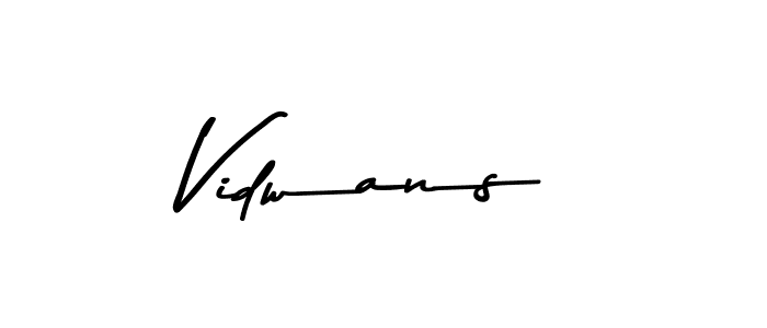 Design your own signature with our free online signature maker. With this signature software, you can create a handwritten (Asem Kandis PERSONAL USE) signature for name Vidwans. Vidwans signature style 9 images and pictures png