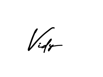 Vidy stylish signature style. Best Handwritten Sign (Asem Kandis PERSONAL USE) for my name. Handwritten Signature Collection Ideas for my name Vidy. Vidy signature style 9 images and pictures png