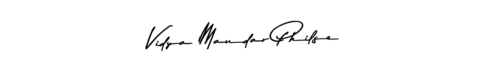 Make a beautiful signature design for name Vidya Mandar Philse. With this signature (Asem Kandis PERSONAL USE) style, you can create a handwritten signature for free. Vidya Mandar Philse signature style 9 images and pictures png