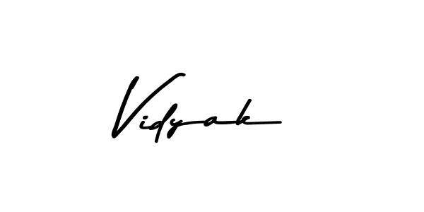 Design your own signature with our free online signature maker. With this signature software, you can create a handwritten (Asem Kandis PERSONAL USE) signature for name Vidyak. Vidyak signature style 9 images and pictures png