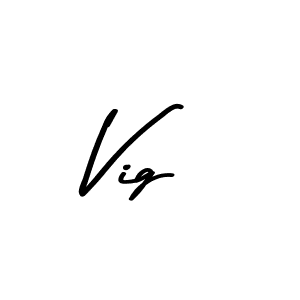 How to make Vig signature? Asem Kandis PERSONAL USE is a professional autograph style. Create handwritten signature for Vig name. Vig signature style 9 images and pictures png