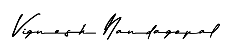 The Asem Kandis PERSONAL USE signature style provides a bold statement for name Vignesh Nandagopal. Designed for business owners, executives, and leaders. Vignesh Nandagopal signature style 9 images and pictures png