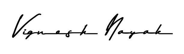 Personalize your online presence with Vignesh Nayak signature rendered in elegant Asem Kandis PERSONAL USE font. Great for website footers and blogs. Vignesh Nayak signature style 9 images and pictures png