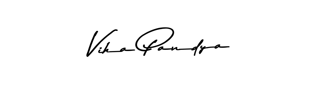 How to make Viha Pandya signature? Asem Kandis PERSONAL USE is a professional autograph style. Create handwritten signature for Viha Pandya name. Viha Pandya signature style 9 images and pictures png