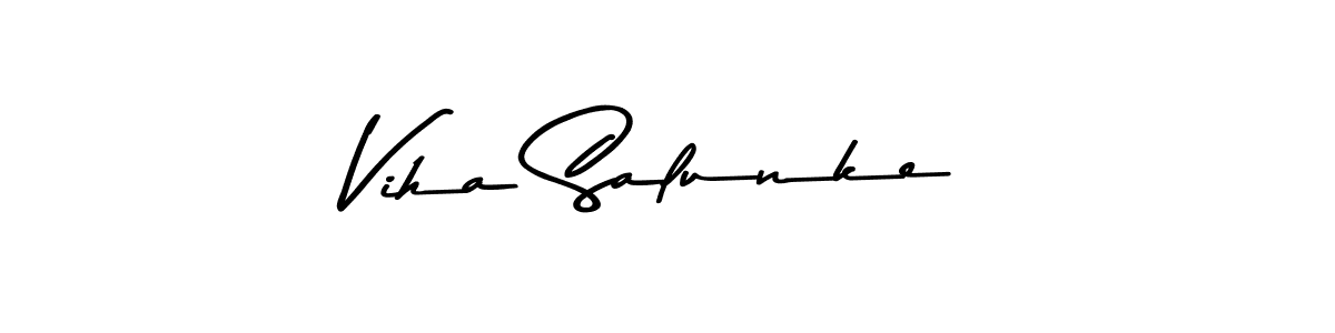 How to make Viha Salunke signature? Asem Kandis PERSONAL USE is a professional autograph style. Create handwritten signature for Viha Salunke name. Viha Salunke signature style 9 images and pictures png