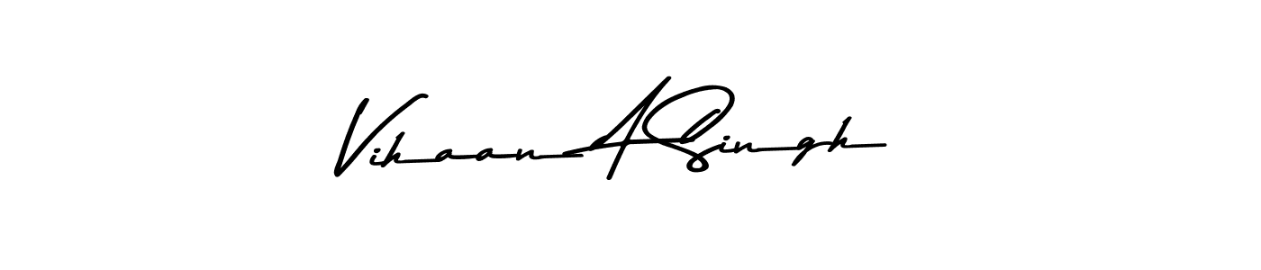 How to make Vihaan A Singh signature? Asem Kandis PERSONAL USE is a professional autograph style. Create handwritten signature for Vihaan A Singh name. Vihaan A Singh signature style 9 images and pictures png